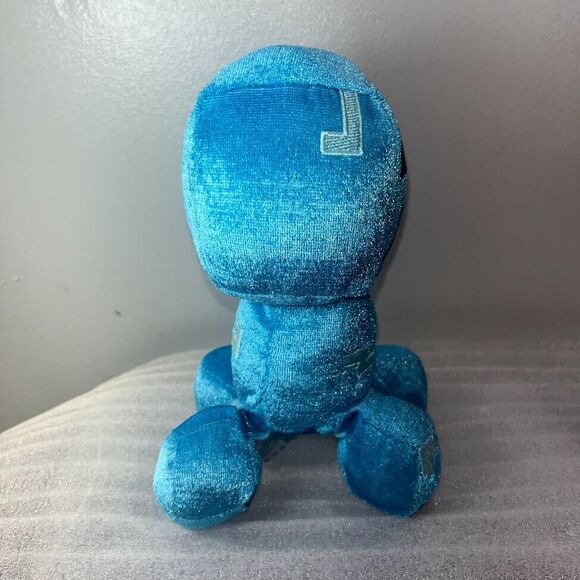 Minecraft Blue Charged Creeper Plush 8” Mojang Jinx 2020 Stuffed Toy Happy - Picture 6 of 16